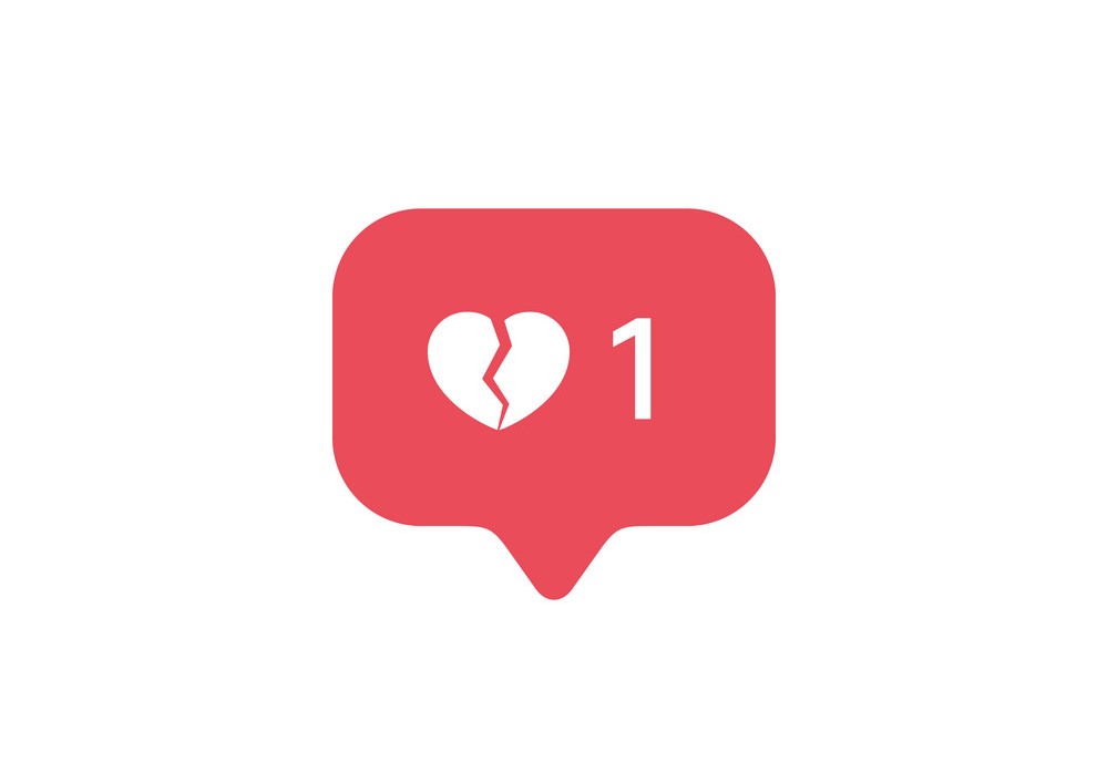 red broken heart icon