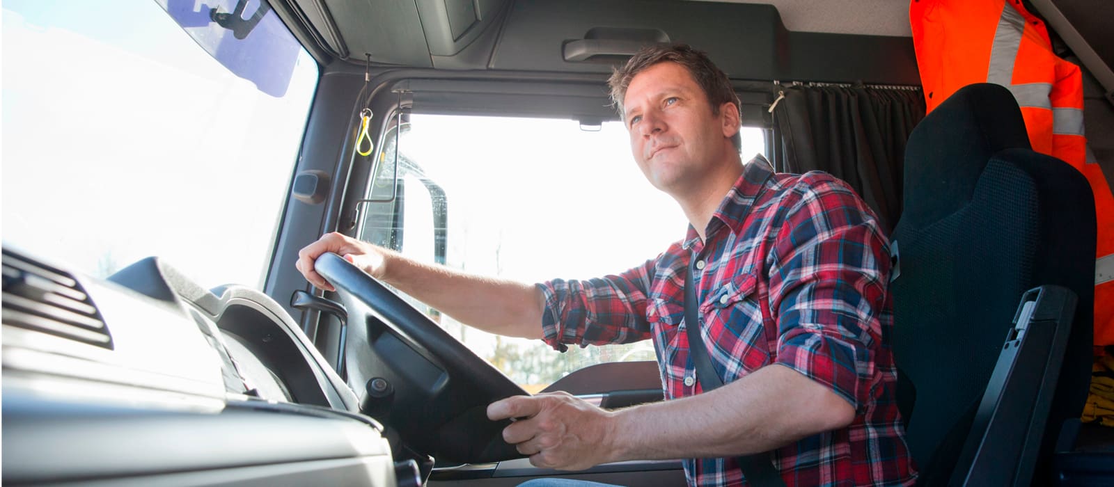 HGV Driver Medicals - hgv driver in cab