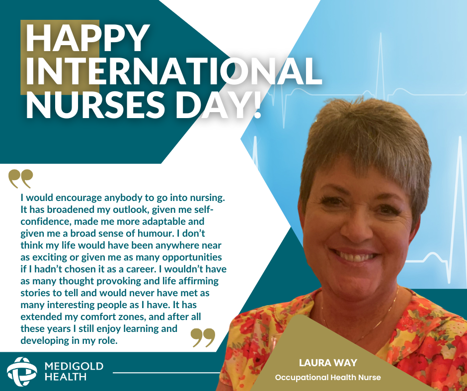 Laura way discussing her nurses experience for nurses day 